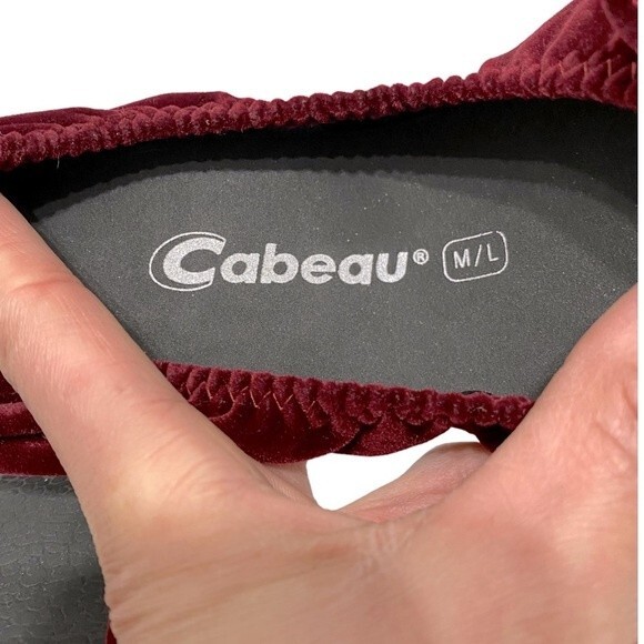 Cabeau Womens Classic Foldable Flats Red Velvet M/L - Picture 3 of 6